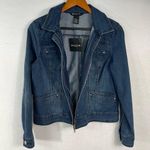 Baccini Cropped Denim Jacket Size PL Photo 5
