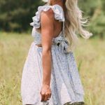 These Three Boutique Periwinkle Flutter Sleeve Dress Photo 1