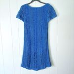 ASOS  Blue Distressed Short Sleeve Sweater Dress 8 Photo 1