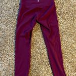 HeyNuts Small maroon High waisted soft cropped leggings Red Photo 2