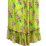 Betsey Johnson Collection Runway Silk Floral Ruffle Mini Babydoll Dress 6 Photo 3