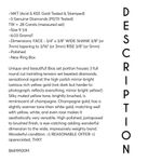 14KT .28 CARAT DIAMOND SOLID YELLOW & CHAMPAGNE GOLD BYPASS RING Photo 13