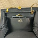 After Five Vintage Black Satin Mirror Evening Bag Photo 5