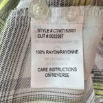 Cruel Denim 3/4 Button Women's Plaid Long Sleeve Shirt Size Small Side Pockets Green Photo 10