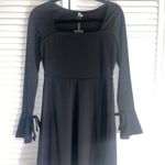 Amazon Black Long Sleeve Square Neck Dress Photo 0