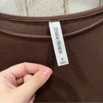 Zenana Premium Brown 3/4 Sleeve Comfy Maxi Dress Pockets Stretchy Photo 2