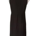 CAbi 236 Black Crepe Empire Waist Sleeveless Flapper Knee Length Dress Size 4 Photo 2