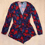 Forever 21 size M floral print long sleeve romper Photo 0