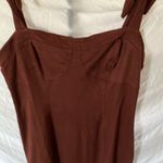 Free People : Terracotta Corduroy style Tie Straps Dress- Soft Photo 5