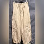 REWASH  Women's Cream Cargo Pants Photo 4