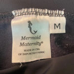 Mermaid MaternityFold Over Panel Maternity Swim Skirt W/ Boy Short Black M Size M Photo 3