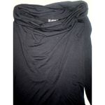Natori New Womens Black S $130 Long Sleeve Cowl Neck Top Designer M Poly Rayon Photo 2