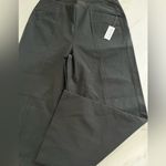 Old Navy NWT  Petite Pixie Wide Leg High Rise Comfort Waistband Black Pant M Photo 4