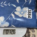 Vintage Studio 14 Blue Cream Floral Print Linen Blend Sleeveless Tank Maxi Dress Photo 9