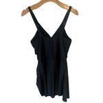 WQD One Piece Swim Suit Womens Size Large Black Bottoms Skirt Tank Tankini NWT Photo 11
