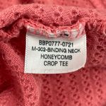 Big Bud Press Pink Honeycomb Texture Thermal Raspberry Crop Top Unisex Size XXS Photo 4