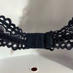 None Navy Blue  Lace Halter Bralette Photo 3