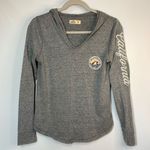 Hollister Embroidered "California" Long Sleeve Pull Over Hoodie Size Medium Photo 0