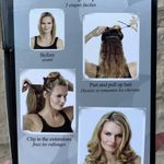 Clipin hair extensions red brown Biolage hairl Photo 2