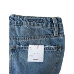 Vigoss NWT  High‎ Waisted Split Hem Straight Ace Jeans in Medium Wash. Size 31 Photo 3