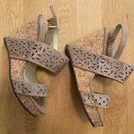 Adrienne Vittadini  Tan Cork Wedges Photo 2