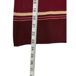 Dress Barn Women's Burgundy & Gold Stripped Top Photo 6