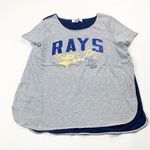Women's Tampa Bay Rays MLB Baseball Navy Gray T Photo 0