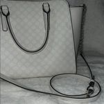 Nine West White Satchel Chic Structured Design Photo 3