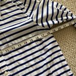 Gap NEW  The Fitted Boyfriend Long Sleeve Button Down Striped Shirt Small NWOT Photo 2