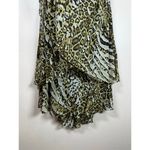 Sangria NWT VTG 90s Y2K Leopard Babydoll Sleeveless Tiered 100% Silk Midi Dress Size 14 Photo 1