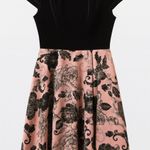 Y2K Vintage JodyCalifornia sz M Womens Velvet Floral Midi Dress Occasion Prom Black Size M Photo 0