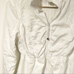 Lululemon Womens Size 6 White Cinched Waist Inner Peace Athletic Jacket Photo 2