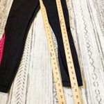 Lululemon Black Pink Braid Detail Sports Athletic Workout Leggings US 6 Photo 3