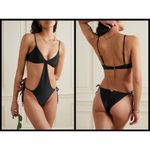 Cult Gaia ππ Teo Cutout One-Piece Swimsuit ~ Black Medium M NWT Photo 7