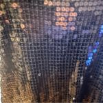 Michael Kors Michael  Black Sequin Shirt Sz L Photo 4