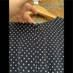 Theory Polka Dot Long-Sleeve Mini Crepe Dress size 12 Photo 7