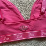 Victoria's Secret Pink Bralette Carmine Rose Bling Limited Edition Photo 5