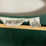 Vintage Vest Suede‎ Woven Green Leather Women Size Large Southwestern Fringe Photo 2