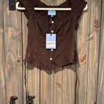 Reformation  Alabama Brown Top Photo 2