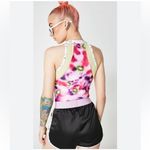 sophia webster x puma bold kiwi print zip front bodysuit medium Black Photo 3