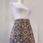 Laundry by Shelli Segal Black & Gold Textured Mini Skirt Photo 4