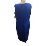 Kasper Celeste Blue Sleeveless Sheath Dress Petite 14P Photo 2