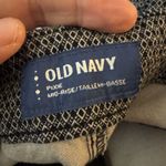 Old Navy  Pixie Pants Womens 8 Black Tiny Diamond Stretch Mid Rise Ankle Length Photo 3