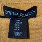 Cynthia Rowley M Sweater Mustard Yellow 3/4 Sleeve Photo 3