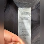 Jonathan Simkhai Black Long Sleeve Faux Belted Shirt Dress w/ White Trim Small Photo 7