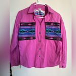 I Love Cowboys OutWest Womens Western Shirt Southwest Aztec Pink Photo 0