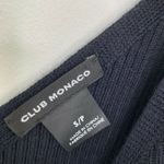 Club Monaco Club Monaco Zyvina Navy Blue Cold Shoulder Knit Sweater Dress Women Small Midi Photo 2
