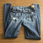 American Eagle AEO Super Stretch Size 6 Long Distressed Denim Jeans Photo 5