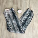 L'Agence  Margot Snakeprint Shiny Skinny Jeans Photo 1