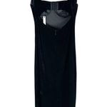 Rumored Runaway Black Velvet Cut Out Back Midi Party Dress Size Small Photo 4